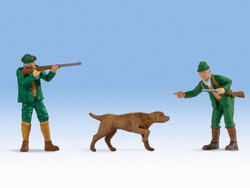 Noch Hunters (2) & Dog Figure Set N17842 O Scale