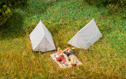 Faller Tents (4) Kit FA180987 HO Scale