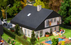 Faller Single Family House with Sheet Roofing Kit III FA130642 HO Scale