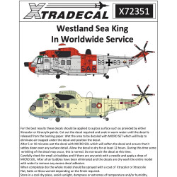 Xtradecal 72351 Westland Sea King in Worldwide Service Decal Set 1:72 Kits