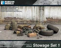 Rubicon Models 280033 Allied Stowage Set 1 1:56 Plastic Model Kit