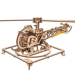 UGEARS 70225 Mini Helicopter Wooden Model Kit