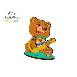 UGEARS 10002 3D Colouring Model Bear-cub Wooden Model Kit