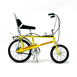 Toyway Chopper MkII Bicycle 1:12 Diecast Model - Fizzy Yellow