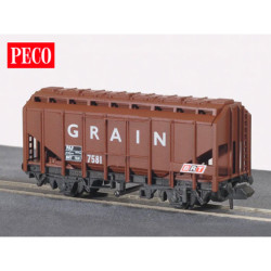 PECO NR-P66 Brown Grain Wagon N Gauge