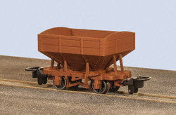 PECO GR-340UB Snailbeach Hopper Wagon, Unmarked Brown OO9 Gauge