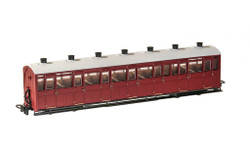 PECO GR-440U All Third Coach Unlettered Indian Red OO9 Gauge