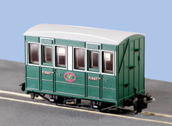 PECO GR-505 4 Wheel Coach with Buffers Talyllyn OO9 Gauge