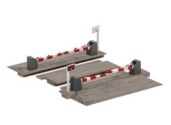 Ratio 235 Level Crossing with Barriers N Gauge Kit