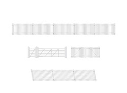 Ratio 420 GWR Station Fencing, White HO/OO Gauge Kit