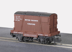 PECO NR-22 BR Removals Conflat Wagon with Container N Gauge