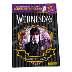 Panini Wednesday Sticker Collection - Starter Pack (Album + 31 Stickers)
