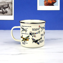 Gift Republic WWII Planes Enamel Mug