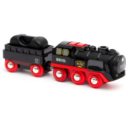 Brio 33884 Battery Operated Steaming Train for Wooden Train Set