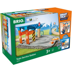 Brio 33975 Smart Tech Sound - Train Service Station for Wooden Train Set
