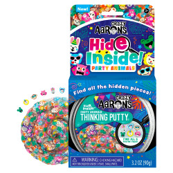 Crazy Aaron's Hide Inside Party Animals Putty Thinking Foam Stretch Toy PM020