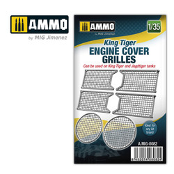 Ammo by MIG 1/35 King Tiger Tank Engine Cover Grills For Model Kits MIG 8082