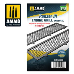 Ammo by MIG Panzer Iii Engine Grilles Universal, Scale 1/35 For Model Kits MIG 8088