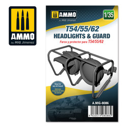 Ammo by MIG T54/55/62 Headlights & Guard, Scale 1/35   For Model Kits MIG 8086