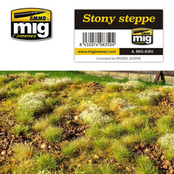 Ammo by MIG Stoney Steppe Grass Mat For Model Kits MIG 8350