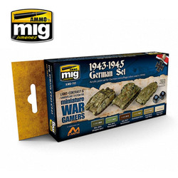 Ammo by MIG Wargame 1943-45 German Acrylic Paint Set For Model Kits MIG 7117