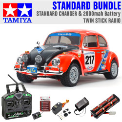 TAMIYA RC 58650 Volkswagen Beetle Rally - MF-01X 1:10 Standard Stick Bundle