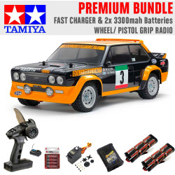 Tamiya RC 58723 Fiat 131 Abarth Rally Olio (MF-01X) 1:10 Premium Wheel Bundle