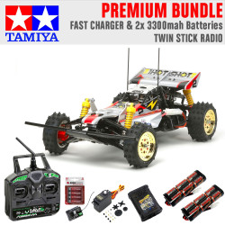 TAMIYA RC 58517 Super Hotshot 2012 1:10 Car Premium Stick Bundle