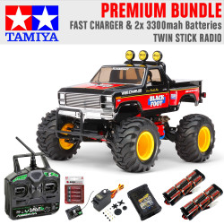 TAMIYA RC 58633 Blackfoot 2016 1:10 RC Truck Premium Stick Bundle