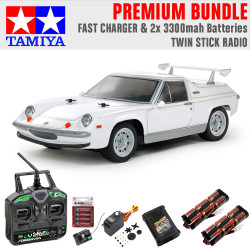 Tamiya RC 58698 Lotus Europa Special (M-06) 1:10 RC Premium Stick Bundle