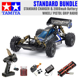 Tamiya 47489 Egress Black Special Limited 1:10 RC Car Standard Wheel Bundle