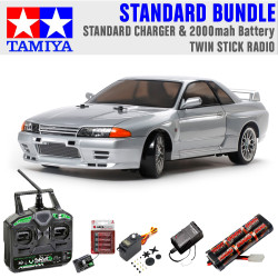 TAMIYA RC 58651 Skyline GT-R (R32) Drift Spec TT-02D 1:10 Standard Stick Bundle