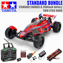 Tamiya RC 58697 Astute 2022 (TD2) 1:10 Buggy Car Standard Stick Bundle
