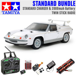 Tamiya RC 58698 Lotus Europa Special (M-06) 1:10 RC Standard Stick Bundle