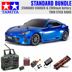 Tamiya RC 58702 Subaru BRZ ZD8 TT-02 1:10 RC Model Car Standard Stick Bundle