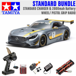 TAMIYA RC 58639 Mercedes AMG GT3 TT-02 1:10 Car Standard Wheel Bundle