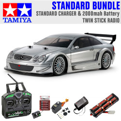 Tamiya RC 58722 Mercedes CLK AMG '02  TT-02 RC Car Standard Stick Bundle