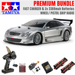 Tamiya RC 58722 Mercedes CLK AMG '02  TT-02 RC Car Premium Wheel Bundle