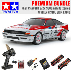 Tamiya RC 58718 Celica GT-Four ST165  TT-02 RC Car Premium Wheel Bundle