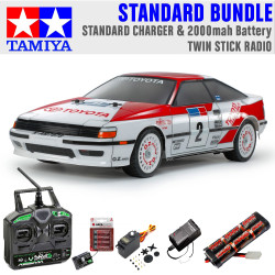 Tamiya RC 58718 Celica GT-Four ST165  TT-02 RC Car Standard Stick Bundle