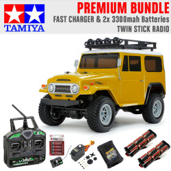 Tamiya RC 58715 Toyota Land Cruiser 40  CC-02 RC Car Premium Stick Bundle
