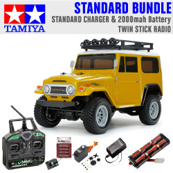 Tamiya RC 58715 Toyota Land Cruiser 40  CC-02 RC Car Standard Stick Bundle