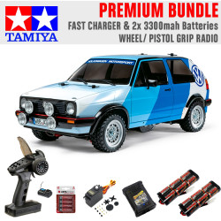 Tamiya RC 58714 Golf MK2 GTI 16 Rally MF-01X RC Car Premium Wheel Bundle