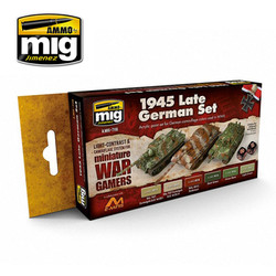 Ammo by MIG Wargame 1945 Late German Acrylic Paint Set For Model Kits MIG 7118