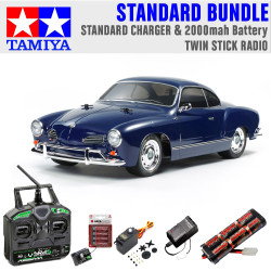 Tamiya 58677 Volkswagen Karmann Ghia (M-06) 1:10 RC Standard Stick Bundle