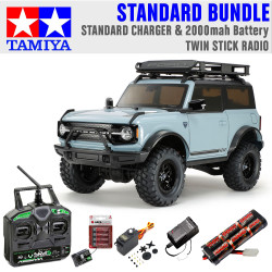 TAMIYA RC 58705 Ford Bronco 2021 (CC-02) 1:10 RC Standard Stick Bundle