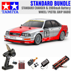 Tamiya RC 58699 1992 Audi V8 Touring Car 1:10 RC Model Car Standard Wheel Bundle