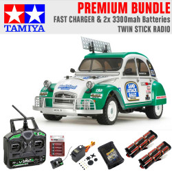 TAMIYA RC Citroen 2CV Rally (M0-5Ra) 58670 1:10 (WITH ESC) Premium Stick Bundle