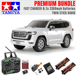 Tamiya RC 58688 Toyota Land Cruiser 300 CC-02 RC Car Premium Stick Bundle