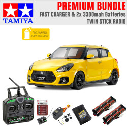 Tamiya 58679 Suzuki Swift Sport (M-05) 1:10 RC Premium Stick Bundle